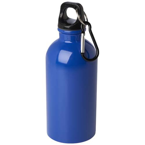 Gourde publicitaire 400ml simple paroi inox recyclé RCS Oregon Bleu royal